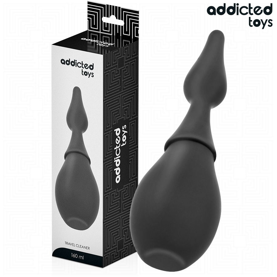 Detergente da viaggio modello 1 di ADDICTED TOYS, confezione compatta e pratica per pulizia in movimento.