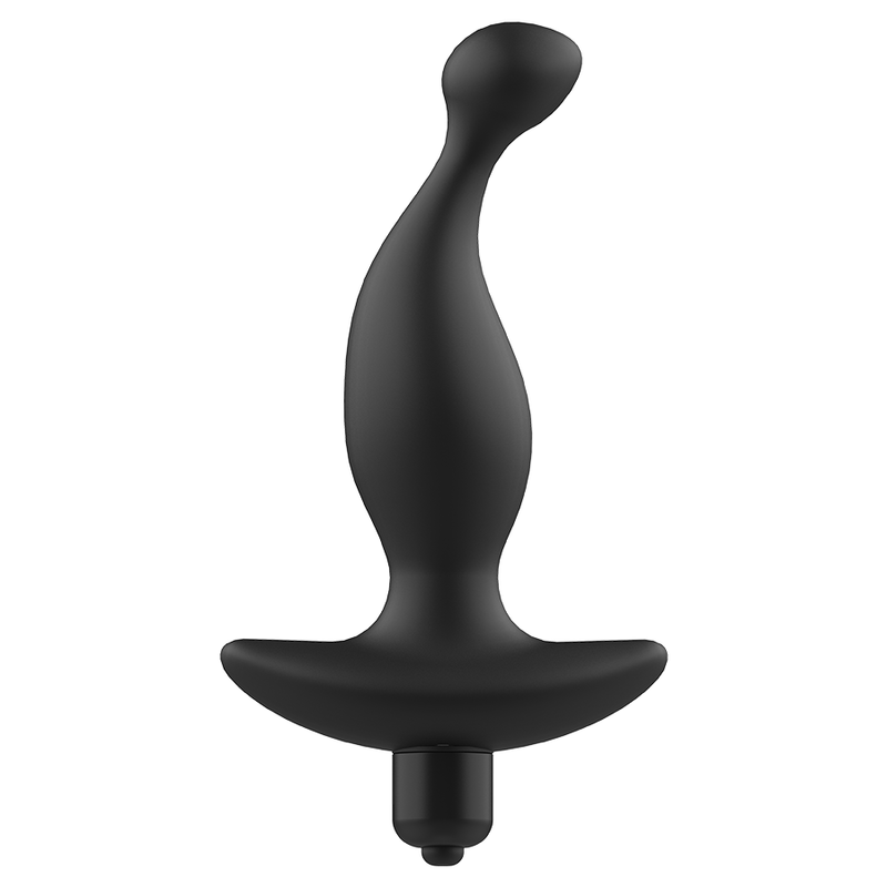 Massaggiatore anale ADDICTED TOYS con vibrazione, design nero, dettagli di alta qualità, ideale per stimolazione e piacere.