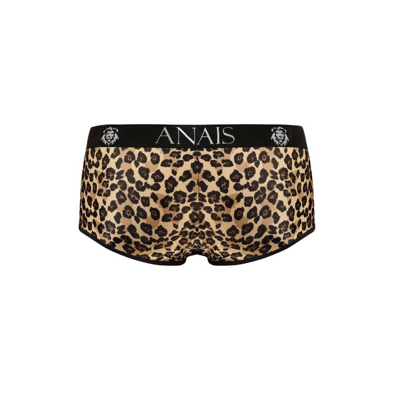 Slip maschile ANAIS MEN Mercury Brief S, boxer e slip in cotone con vita elastica, colore grigio chiaro con dettagli neri.