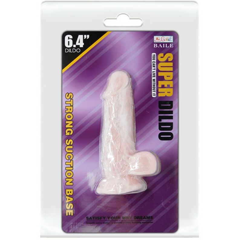 Dildo naturale super realistico BAILE da 16,5 cm con dettagli realistici e texture morbida, ideale per piacere personale.
