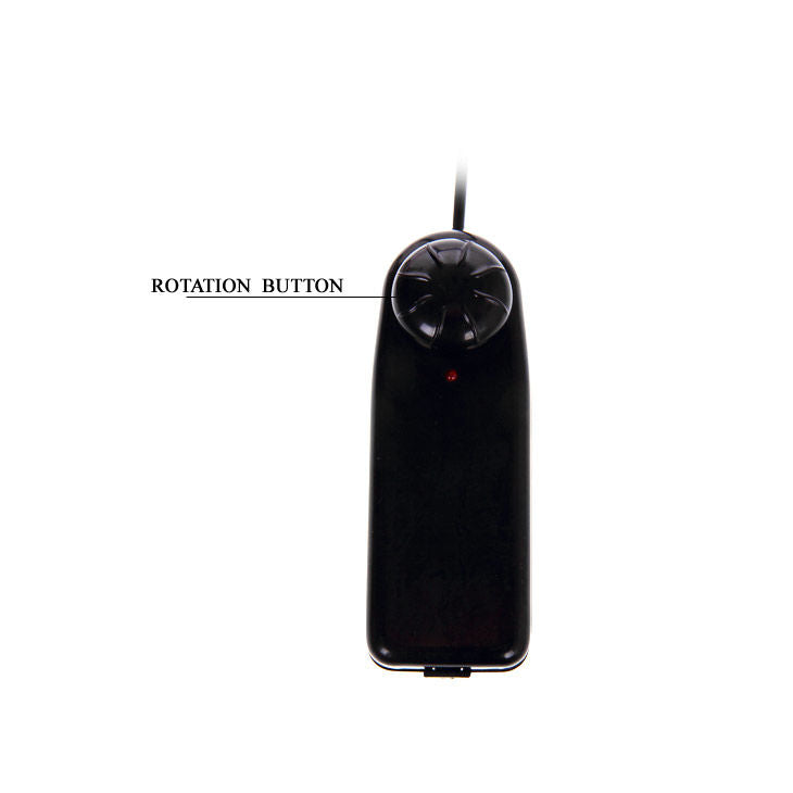 Dildo realistico super rotante Baile Vibrators, 20,5 cm, con dettagli realistici e superficie liscia, in posa su sfondo neutro.