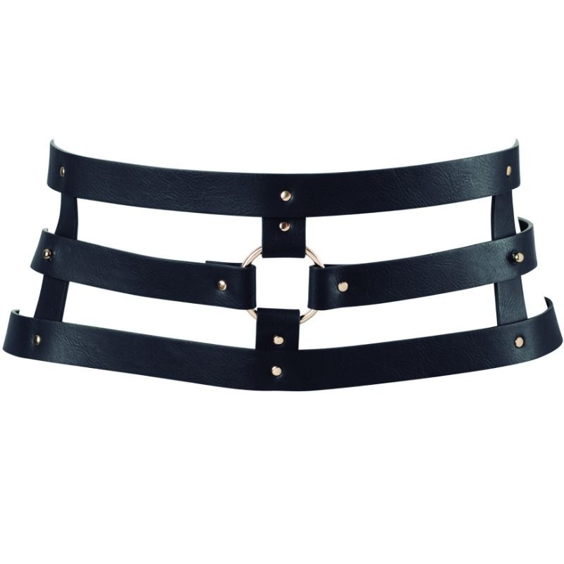 Cintura labirinto con cinturino nero di Bijoux Maze, gioiello discreto e originale per accessori moda femminili.