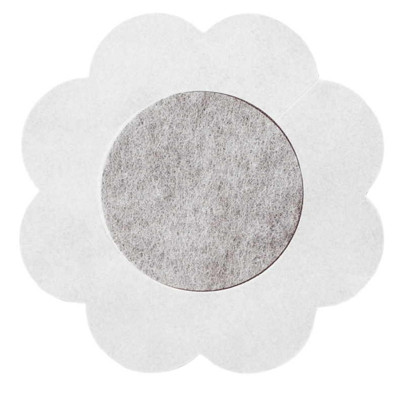 Coppette per capezzetti BYE-BRA Accessori, set da 3 pezzi in colore naturale, morbide e confortevoli per lingerie.