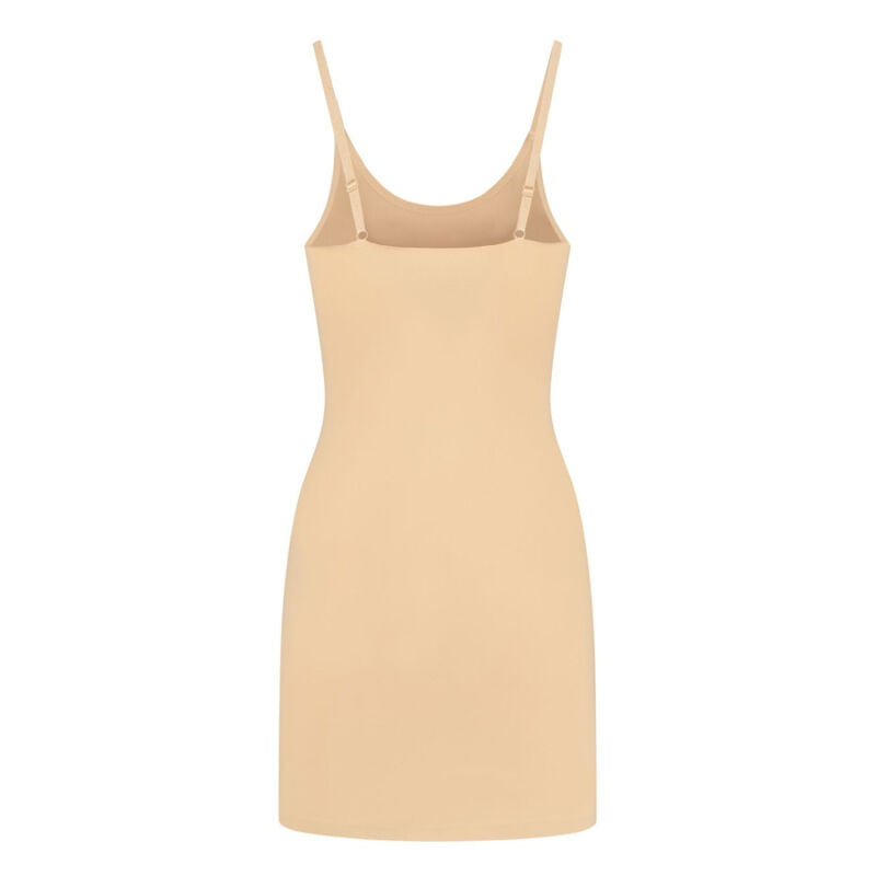 Vestito invisibile beige BYE-BRA ShapeWear, taglia XXL, morbido e senza cuciture, visibile sul modello indossato.