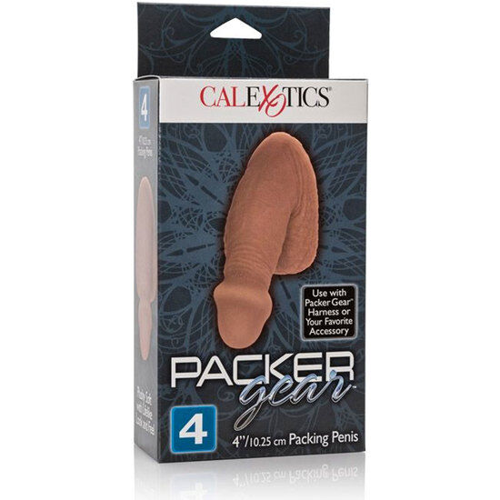 Calexotics imballaggio pene marrone lungo 12,75 cm, prodotto realistico per uso intimo, dettagli e texture visibili.