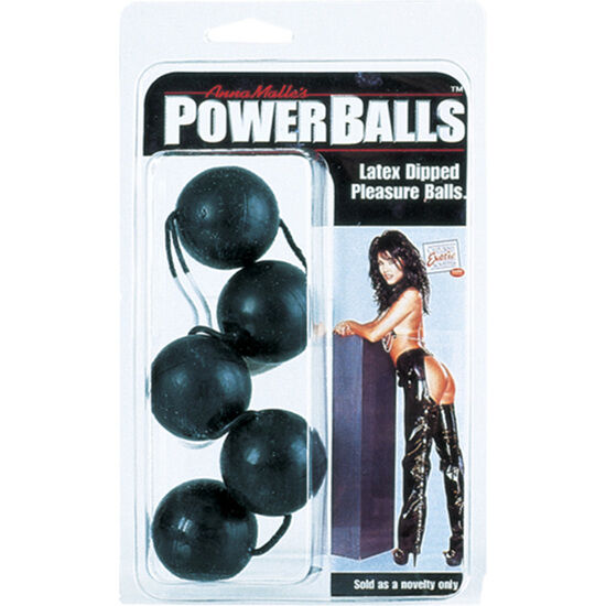 Sfere anali nere CALEXOTICS POWER SFERE, morbide e lisce, ideale per il piacere e il benessere anale.