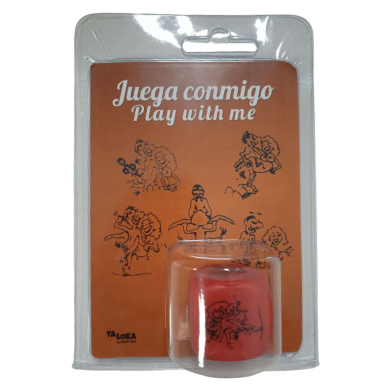 Dadi azione Kamasutra Diablo Picante rossi, con simboli e disegni colorati per giochi di coppia e divertimento intimo.
