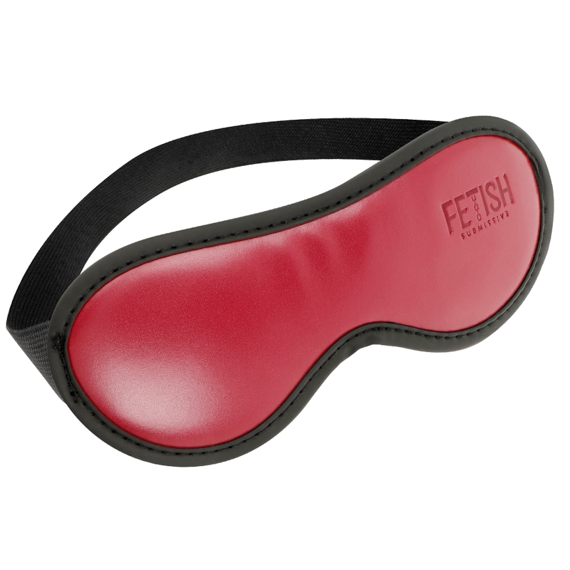 Maschera vegana in pelle con fodera in neoprene di FETISH SUBMISSIVE DARK ROOM, senza dettagli visivi aggiuntivi.
