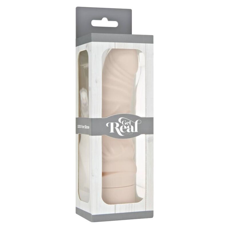 Inserto vibrante G-Spot GET REAL MINI CLASSIC PELLE, design compatto in pelle colorata, per stimolazione precisa e piacevole.