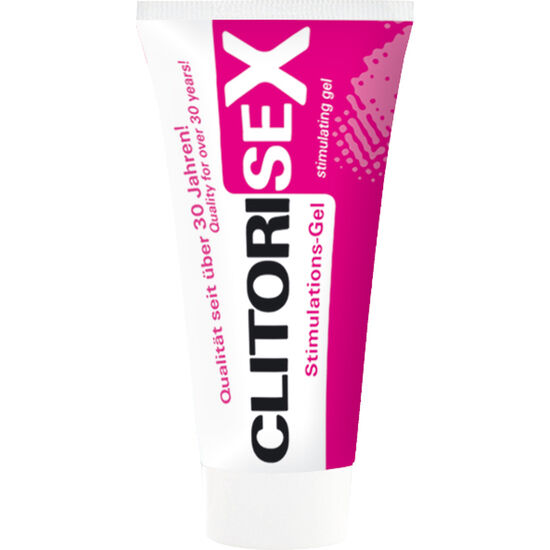 Crema stimolante clitoride JOYDIVISION EROPHARM, confezione da 40 ml, con tubo e etichetta visibile.