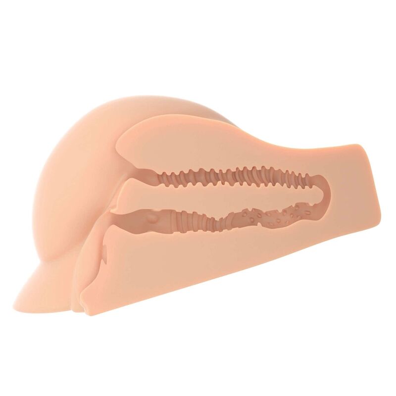 Mascherina PDX PLUS - Masturbatore doppia pelle leggera con dettagli realistici e design ergonomico.