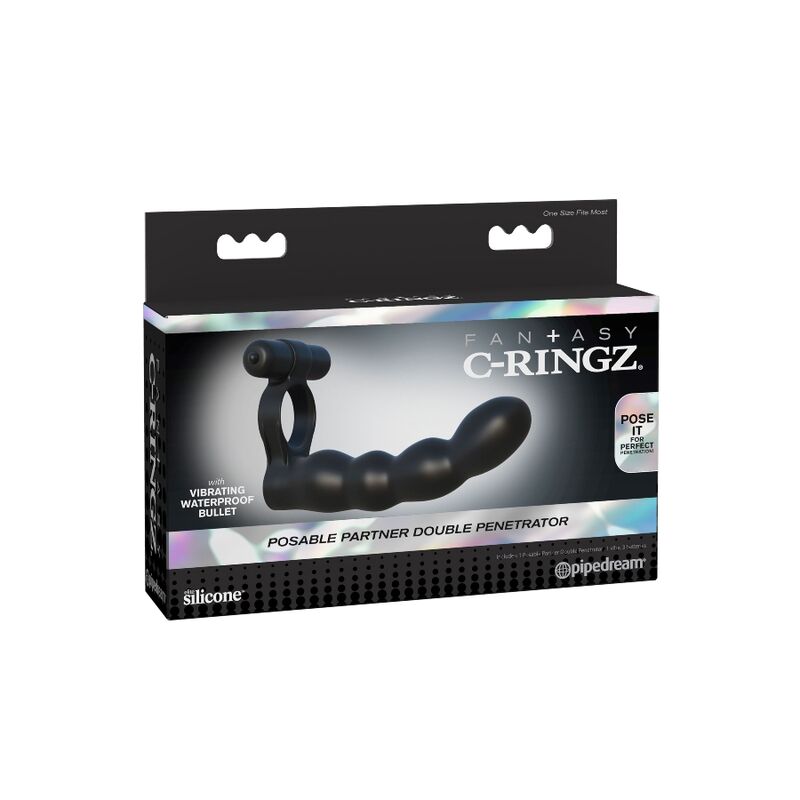 FANTASY C-RINGZ - POSITIONABLE DOUBLE PENETRATOR
