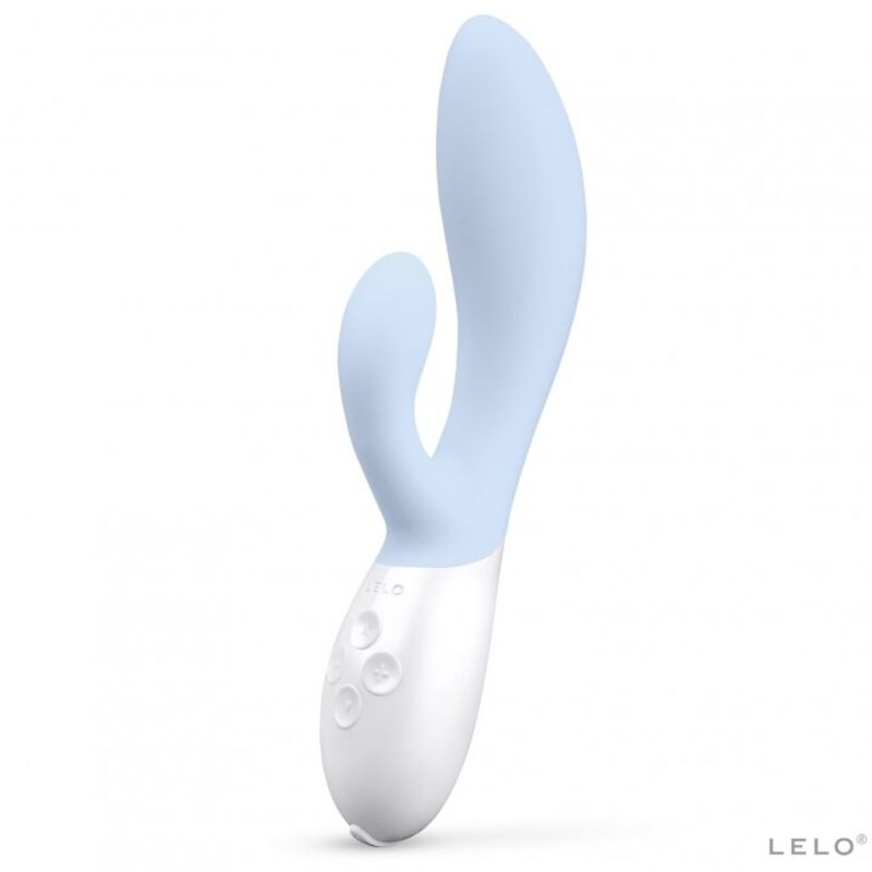 Vibratore LELO INA 3 Luxury in colore celeste, design elegante e morbido, ideale per stimolazione e piacere personale.