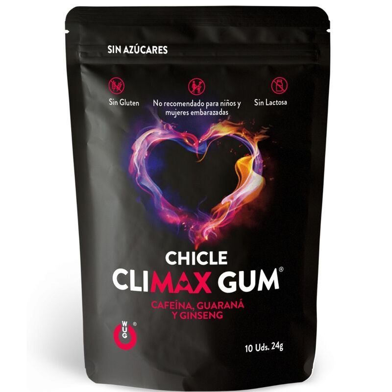 Sensuali compresse WUG SEX SENSE Climax da 10 pezzi, confezione con blister di prodotti per il piacere.