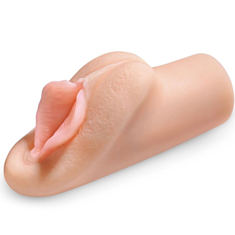 Stroking masturbatore PDX PLUS+ Perfect Pussy XTC, dettagli realistici e morbidi, aperto per la stimolazione intima.