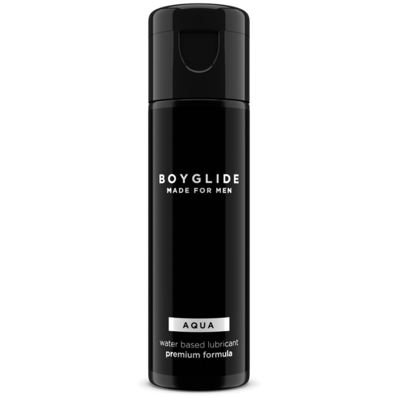 Lubrificante a base acqua INTIMATELINE BOYGLIDE da 30 ml, flacone con tappo, visibile in primo piano.