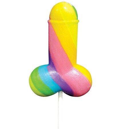 Spencer & Fleetwood Lecca Lillipop Pride bandiera LGBT con arcobaleno, simbolo di orgoglio e inclusione, visibile nell'immagine.