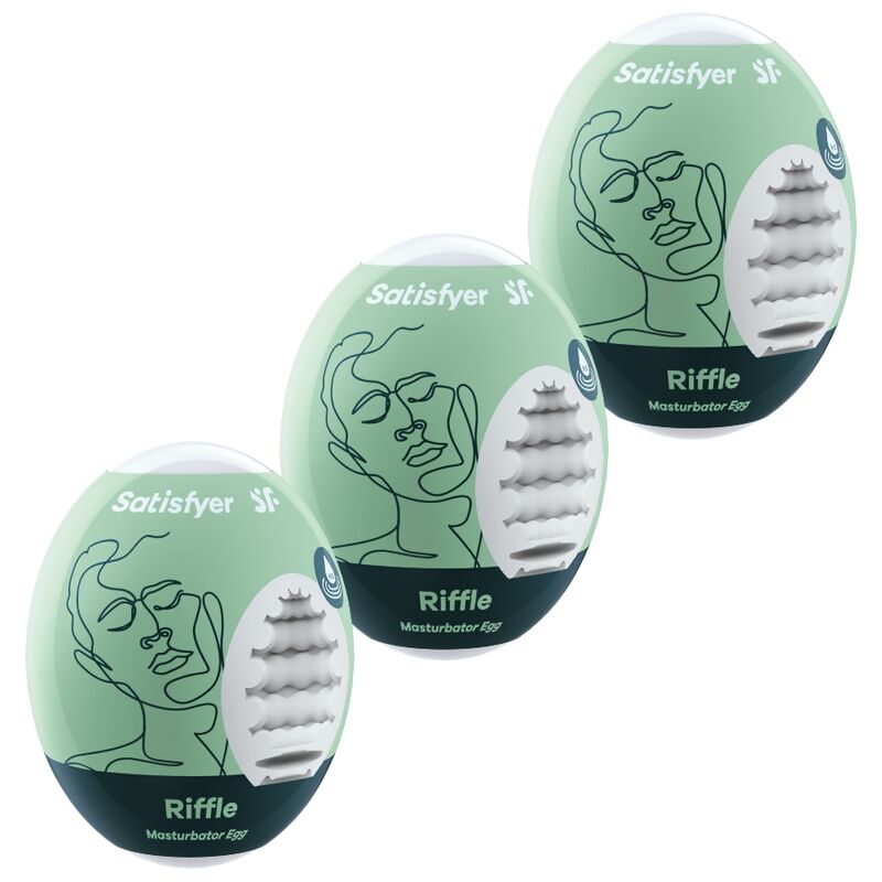 SATISFYER - 3 RIFFLE MASTURBATING EGGS