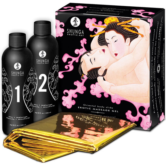 SHUNGA - EROTIC BODY-TO-BODY MASSAGE GEL STRAWBERRIES AND CAVA