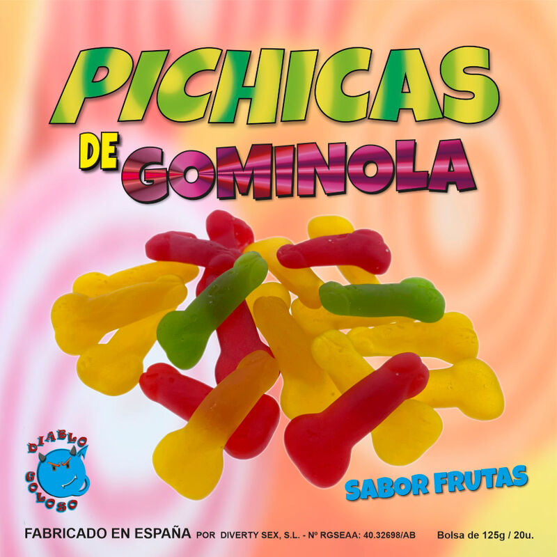 Dolce di frutta Diablo Goloso con fette di gommoso, colorato e invitante, perfetto come snack dolce e gustoso.