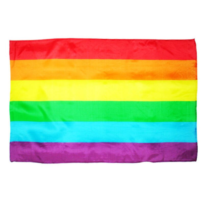Bandiera LGBT Pride PRIDE con colori arcobaleno e simboli, ideale per mostrare il sostegno ai diritti civili