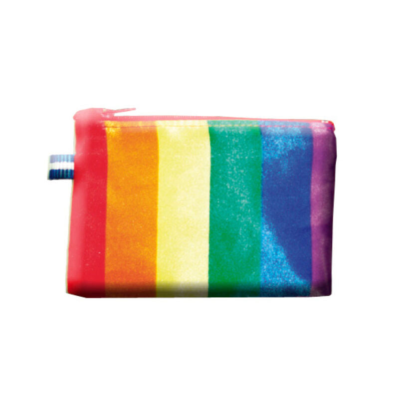 Borsa PRIDE con bandiera LGBT colorata, tessuto resistente e manico robusto, perfetta per esprimere il supporto alla comunità LGBT.