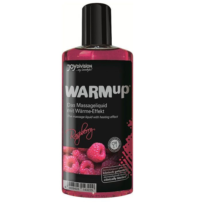 LAMPONE JOYDIVISION WARMUP olio di riscaldamento con bottiglia da 250 ml, ideale per massaggi e relax muscolare.