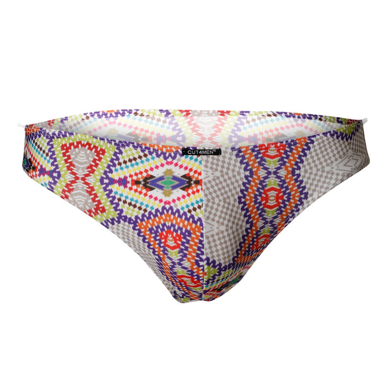 Pantalone vita bassa Aztec di CUT4MEN BRIEF & BIKINI, stile casual con stampa etnica, tessuto morbido e comodo.