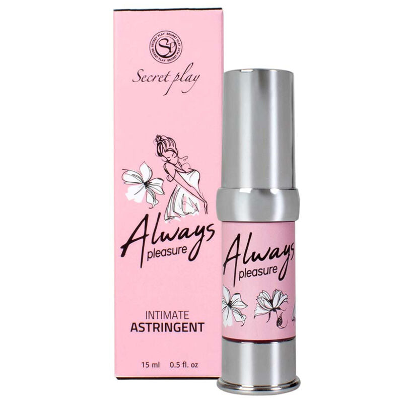 SegretoPlay Sempre Vergine intimo astringente, prodotto cosmetico per la cura intima femminile, con confezione visibile nell'immagine.