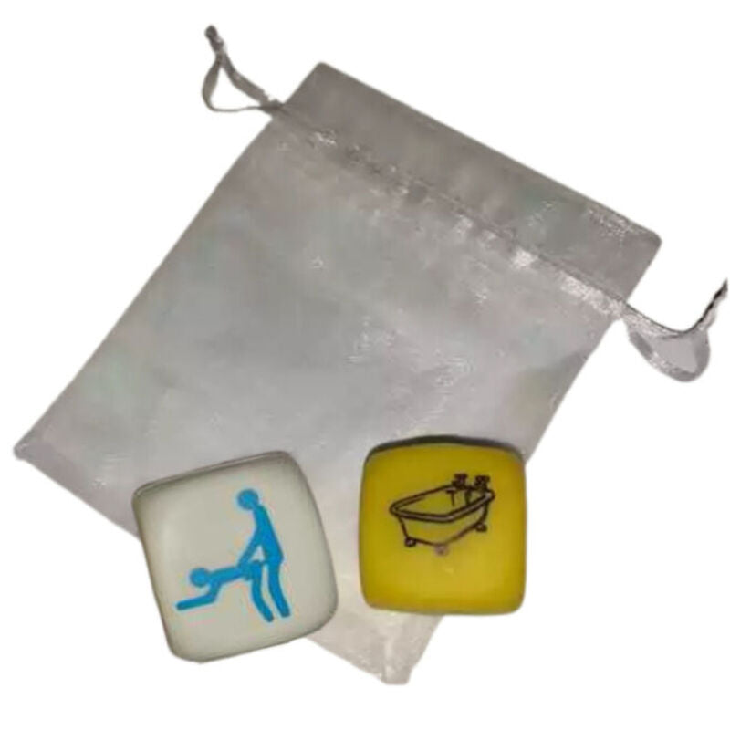 Set di due dadi per postura e posizione di Diablo Picante, gioco erotico Kamasutra per coppie e incontri intimi.