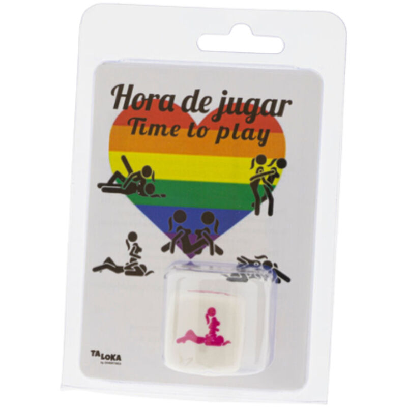 Dadi Kamasutra di posture per ragazze LGBT, prodotto Diablo Picante, mostrano diverse posizioni e varianti di gioco.