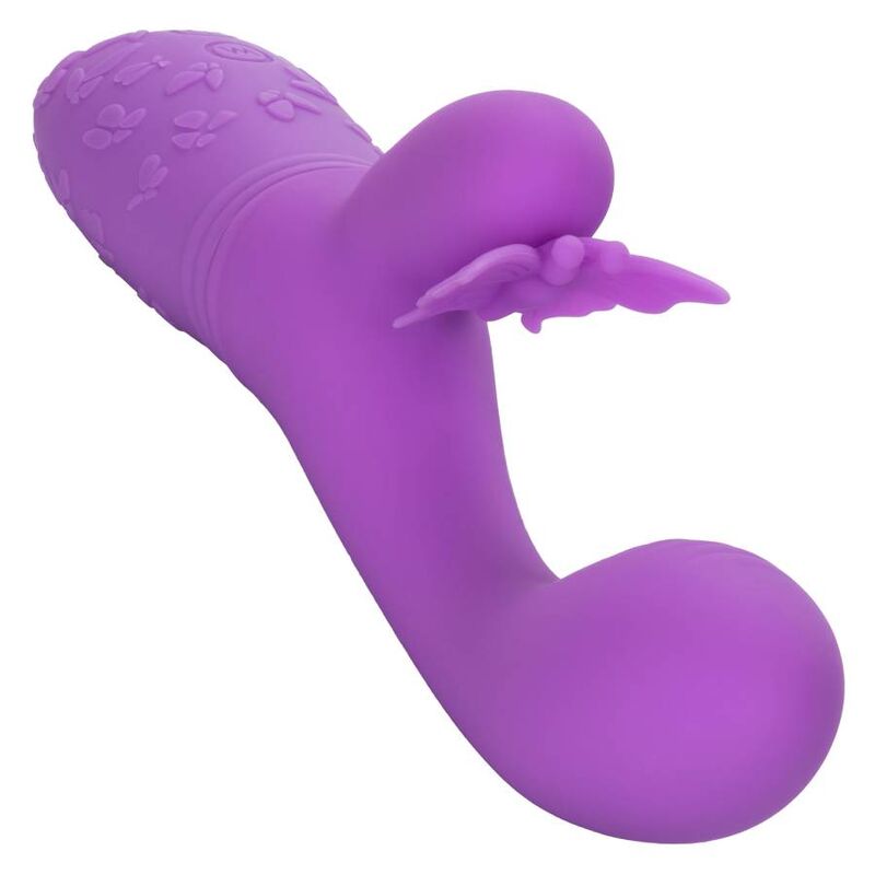Calexotics Bacio Farfalla Flutter viola, vibratore stimolante con design a farfalla e movimento flutter, in colore viola.