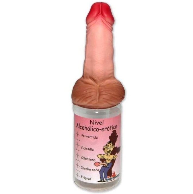 Bottiglia di Diablo Picante con pene in carne, 360 ml, liquore piccante alcolico in bottiglia colorata e decorativa