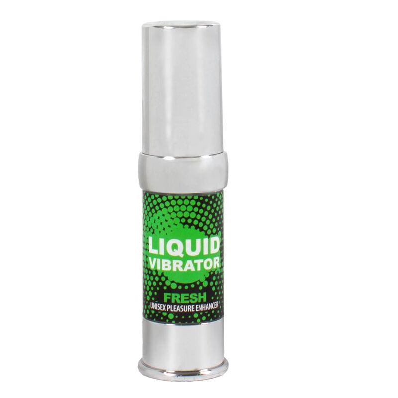 Vibratore liquido SECRETPLAY Fresh stimolatore e intensificatore del piacere, 15 ml, bottiglia con etichetta rosa e dettagli eleganti