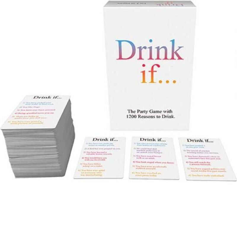 Carte da gioco KHEPER GAMES Bevi Se, con design colorato e dettagli vivaci, per giochi di società e divertimento.