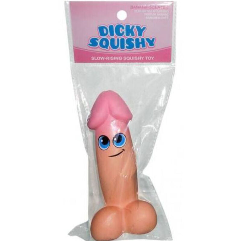Svegliato Dicky Squishy di Kheper Games, giocattolo antistress morbido e colorato, con dettagli realistici e texture soffice.