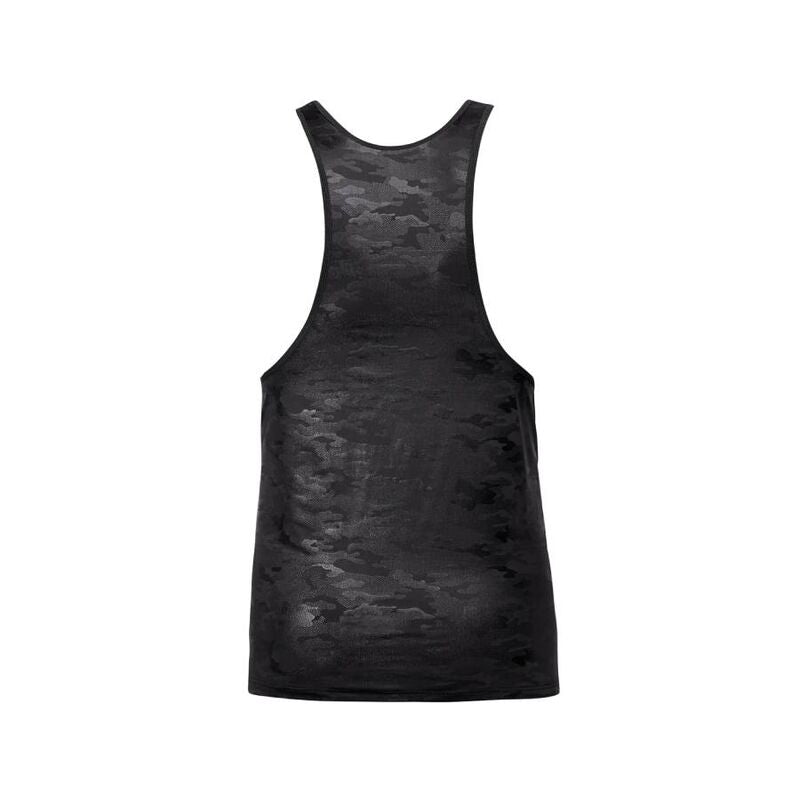 Maglietta elettrica ANAIS MEN ELECTRO TOP S in tessuto nero con dettagli moderni, vista frontale.