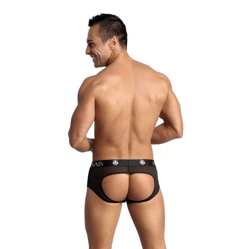 Slip di boxer jock ANAIS MEN EROS in taglia XL, tessuto elasticizzato, colore nero, dettagli aderenti e comodi per l'uomo.