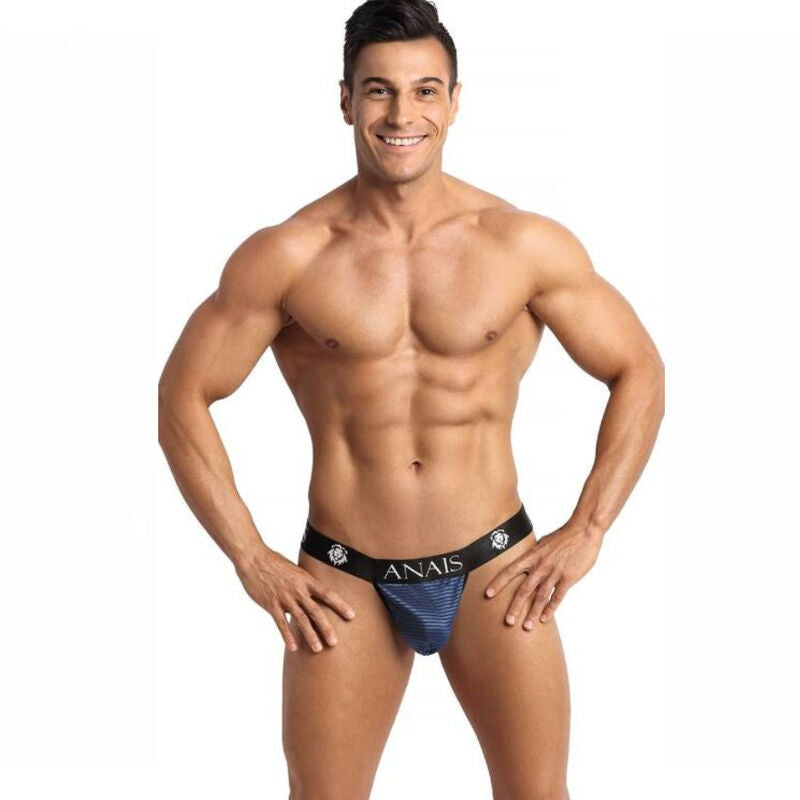 Slip della jockstrap maschile ANAIS MEN NAVAL in taglia XL, con cinturino elastico e design confortevole, colore blu.