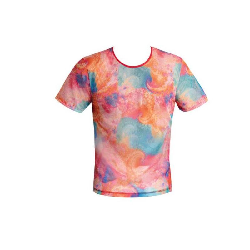T-shirt ANAIS MEN Falcon di colore nero, maniche corte e stampa frontale, per uno stile casual e alla moda.