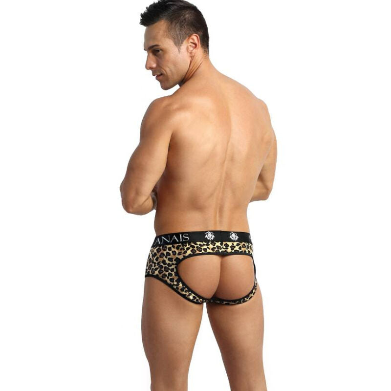 Slip maschile ANAIS MEN Mercury Jock Bikini S in tessuto nero con dettagli elasticizzati, modello aderente e comodo.