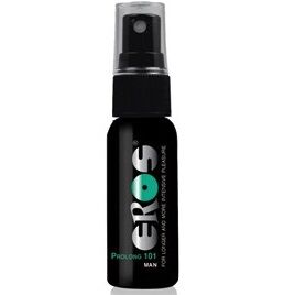 Spray ritardante EROS PROLONG 101 della linea EROS CLASSIC LINE, flacone da 30 ml con etichetta dettagliata.