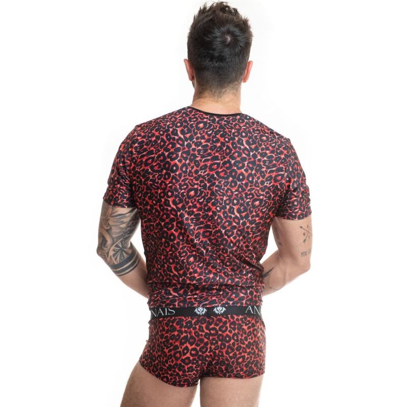 T-shirt tribale ANAIS MEN in taglia S, con design etnico e dettagli in stile casual, visibile in primo piano.