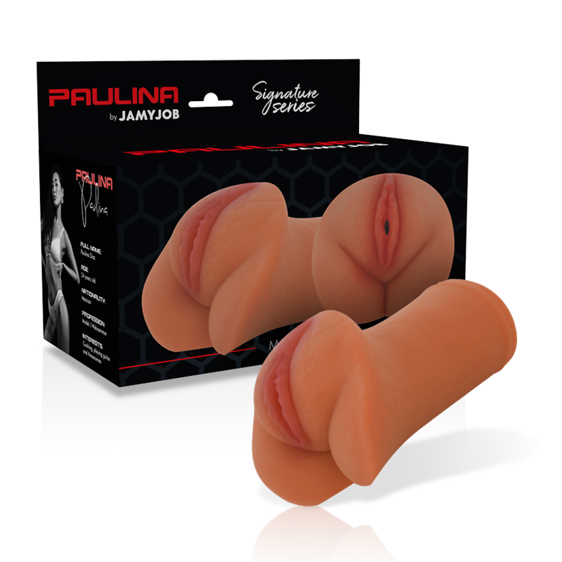Mascherina CYBER GIRLS BY JAMYJOB JAMYJOB SIGNATURE, masturbatore vagina Paulina, dettagli realistici e morbidi silicone.