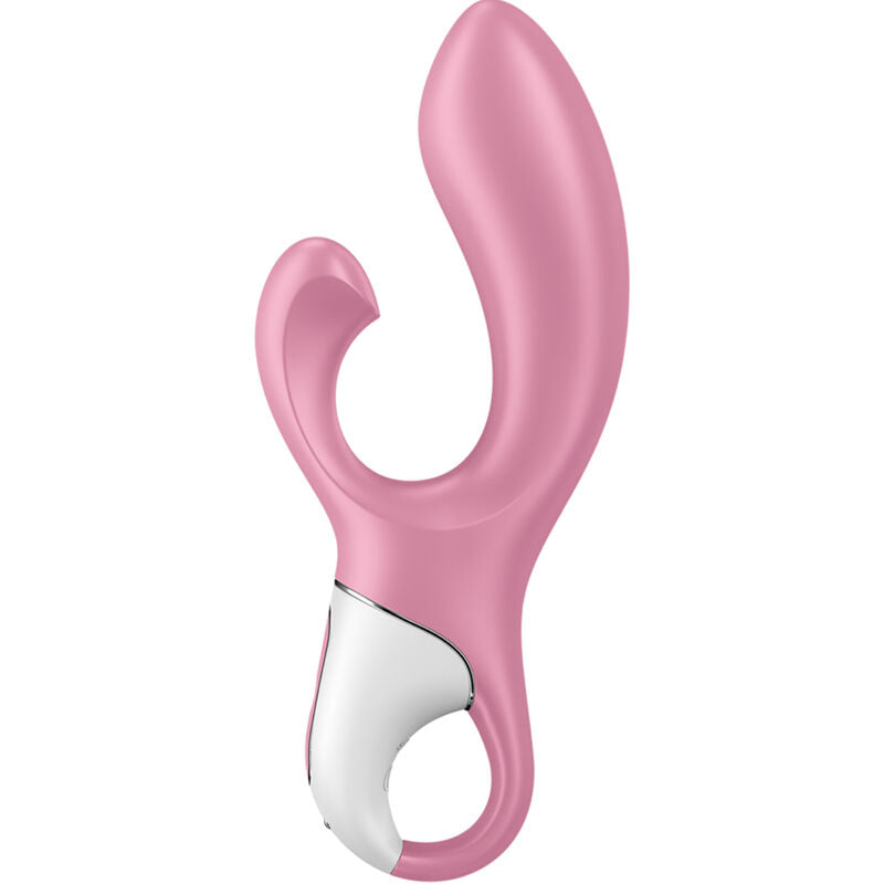 Pompa ad aria Bunny 2 rosa del marchio SATISFYER VIBRATOR, dispositivo con design compatto e dettagli rosa.
