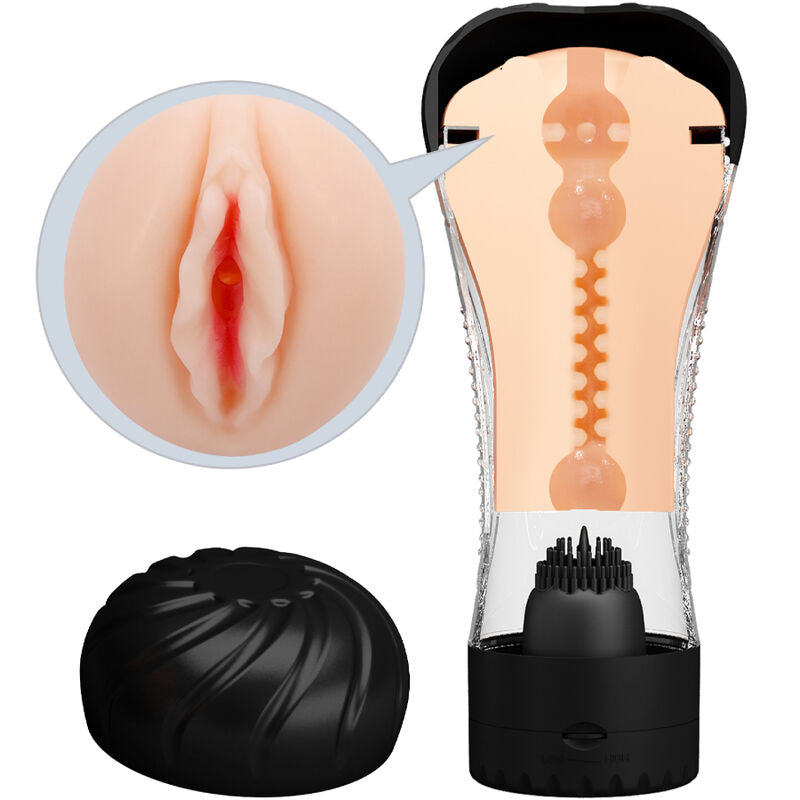 Vibratore vaginale Pretty Love Naomi, morbido e realistico, con dettagli realistici e superficie liscia, marchio Pretty Love Male.