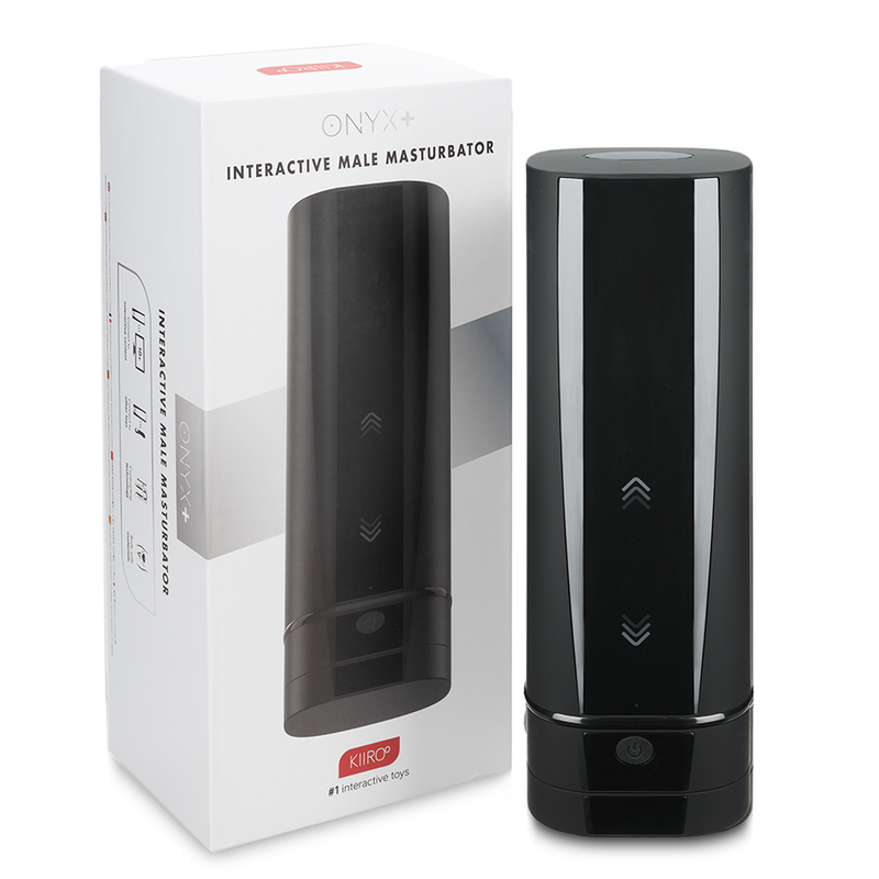 Masturbatore teledildonico KIIROO ONYX+ con texture della pelle, dettaglio di superficie realistico e design ergonomico.