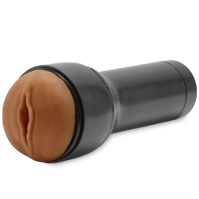 Stimolatore masturbatore KIIROO Feel Stroker marrone, con dettagli realistici e design ergonomico, visibile in primo piano.