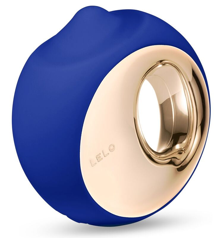 Stimolatore orale LELO ORA 3 blu notte, dispositivo elegante per massaggi sensuali con design compatto e moderno.