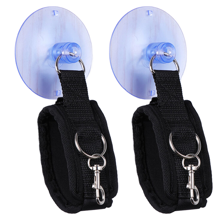 Fermapolso a ventosa OHMAMA FETISH in silicone nero con supporto robusto, ideale per giochi di ruolo e BDSM.